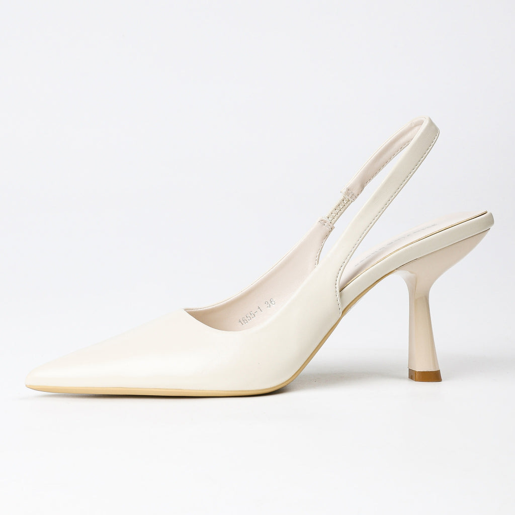 Off-White slingback pumps top view