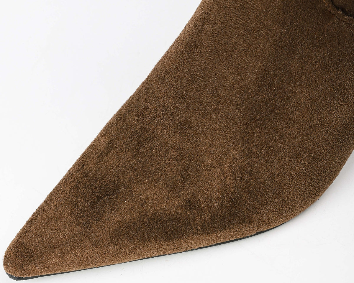 Suede-Look Pointed Toe
