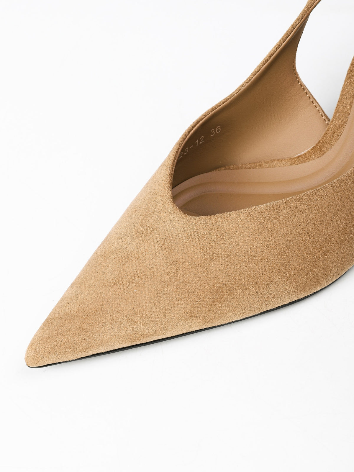 Brown 623-12 studio photo 4: pointed toe detail