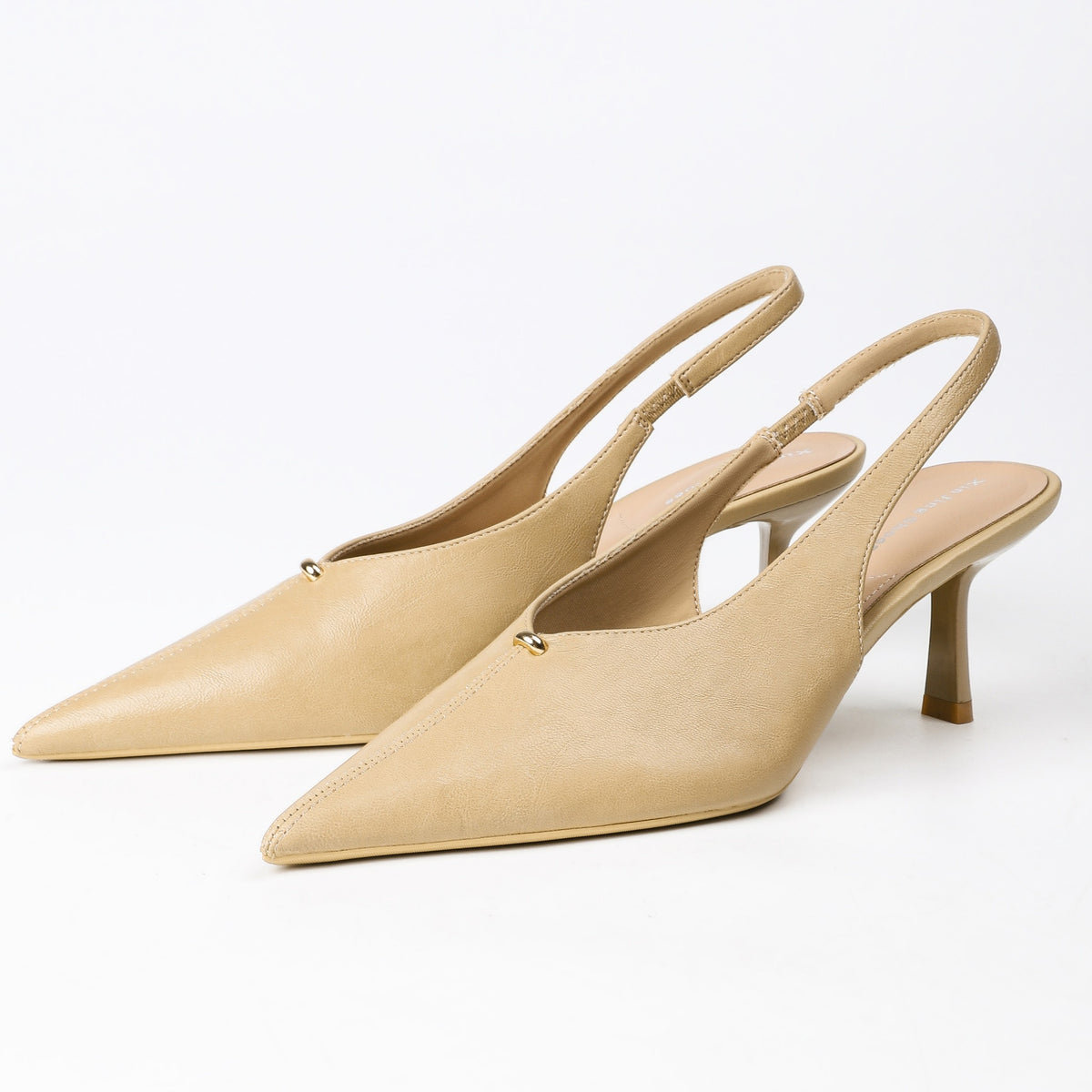 Khaki heels pair