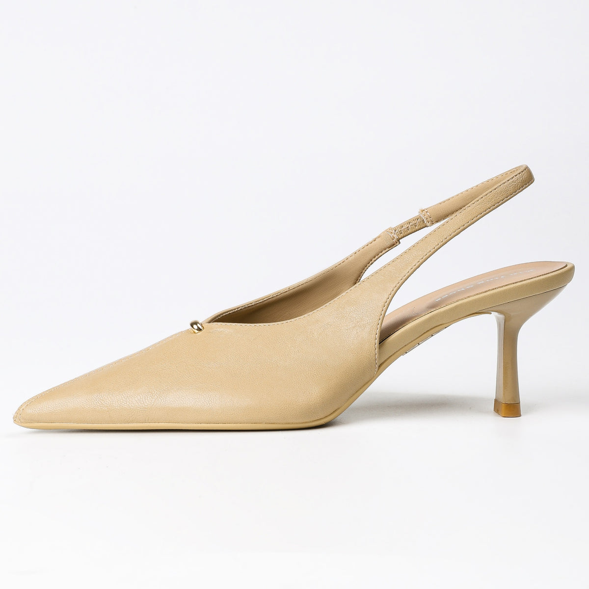 Khaki heels side