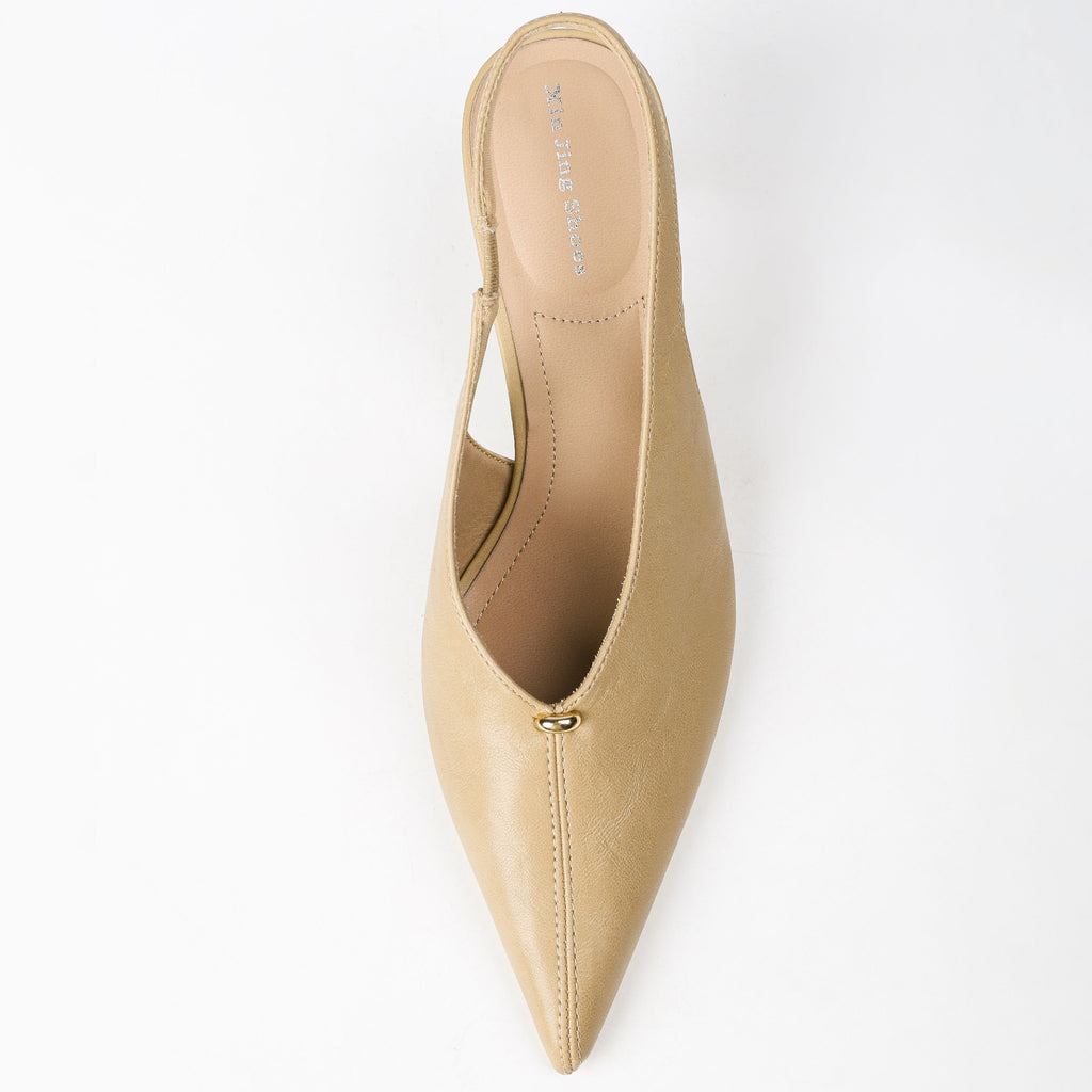 Khaki heels top
