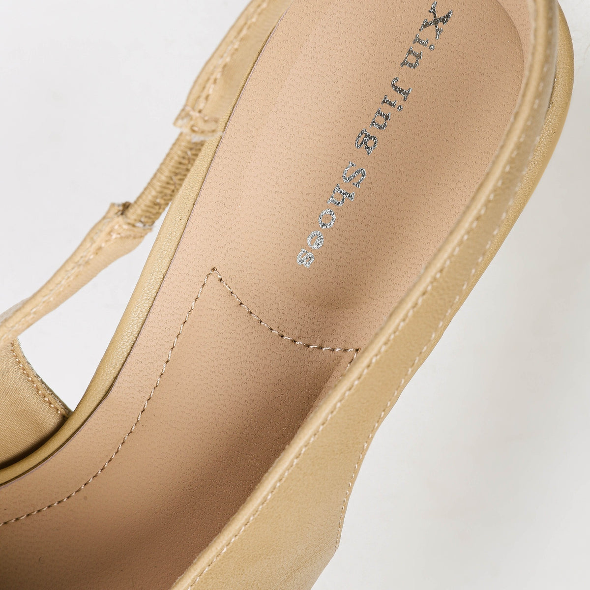 Khaki heels insole