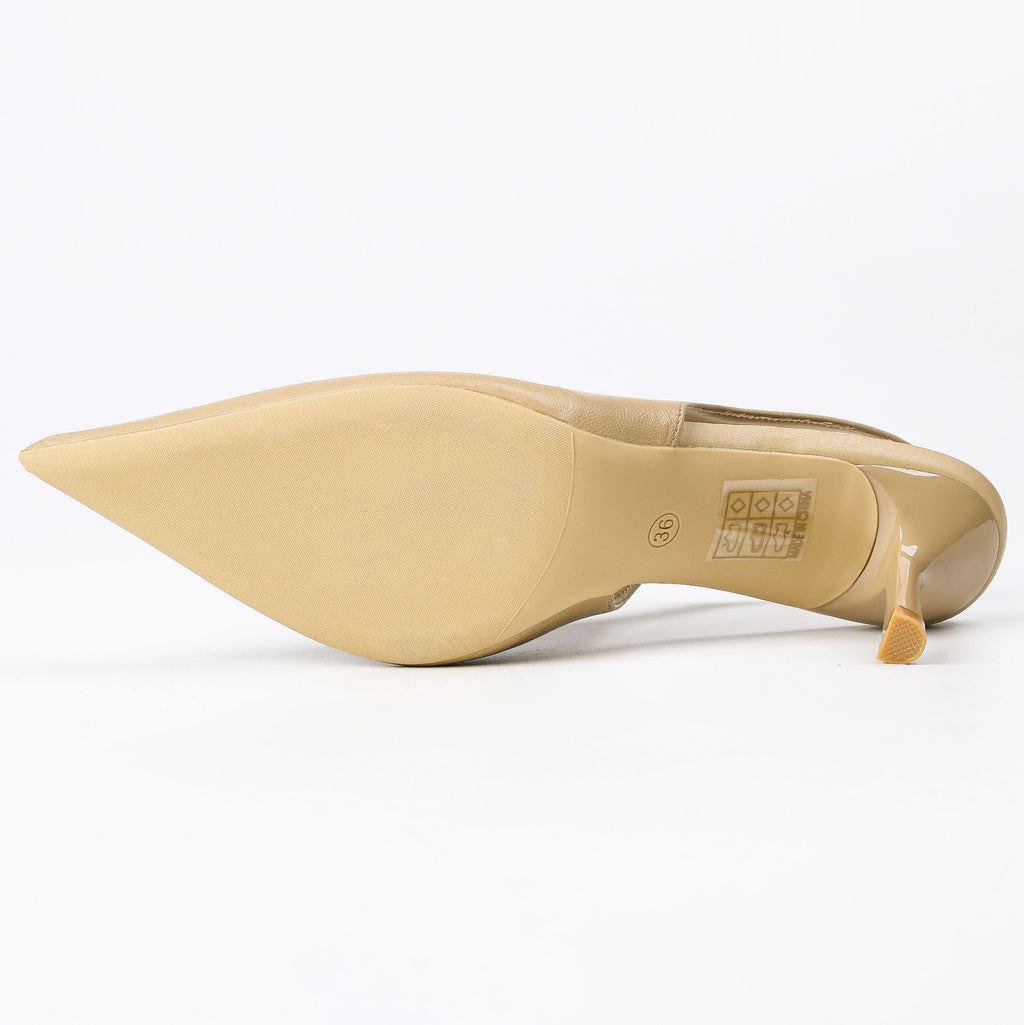 Khaki heels outsole