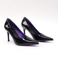 ELVESSIA 902-1 Black pointed-toe pumps