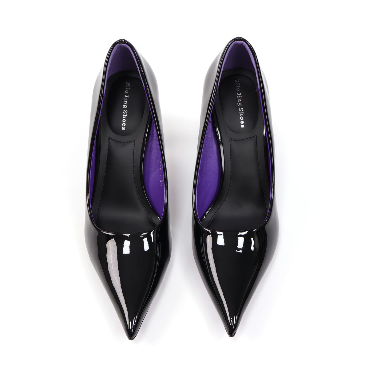 ELVESSIA 902-1 Black pointed-toe pumps