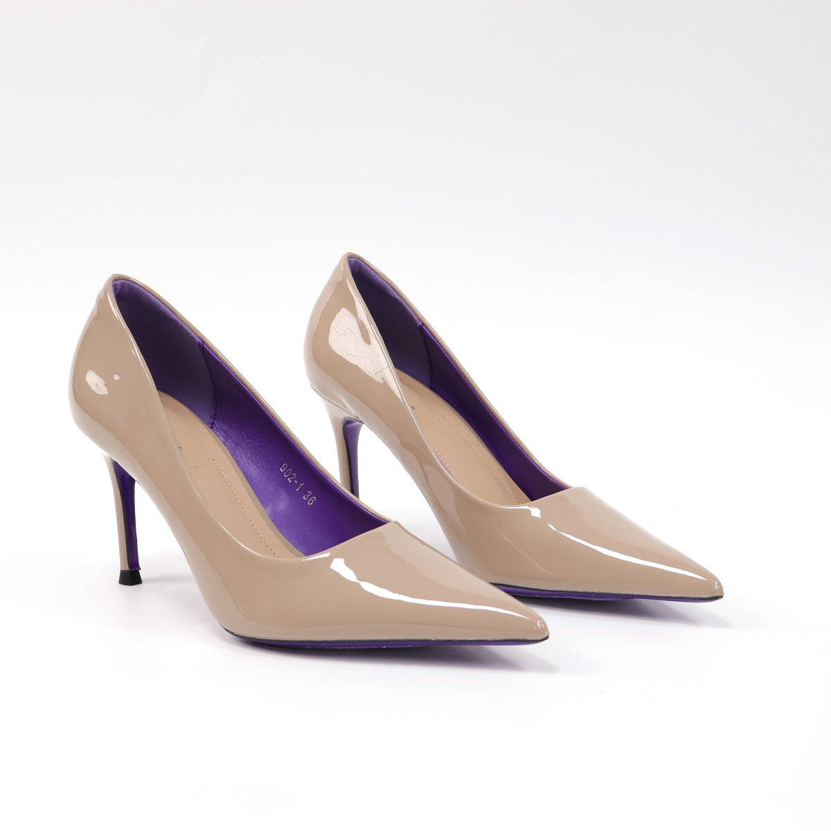 ELVESSIA 902-1 Khaki pointed-toe pumps