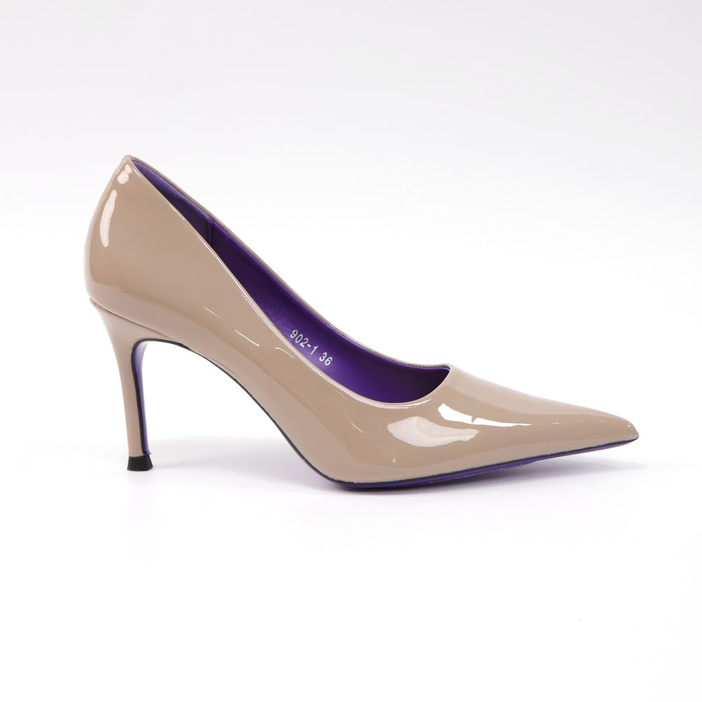ELVESSIA 902-1 Khaki pointed-toe pumps