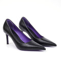 ELVESSIA 902-2 Black pointed-toe pumps