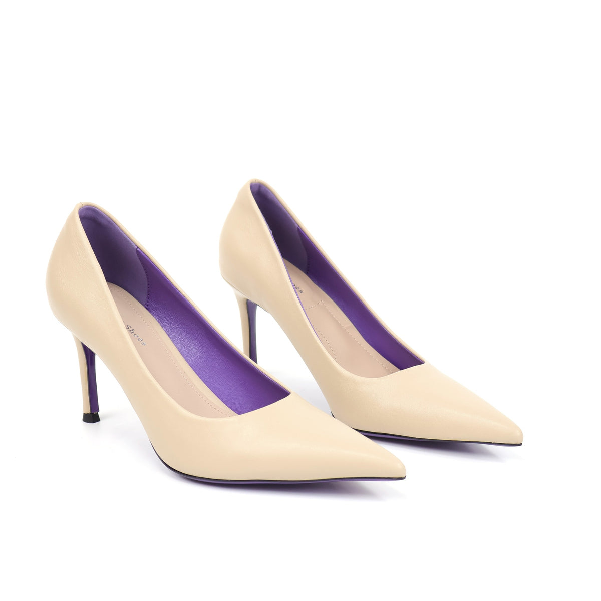 ELVESSIA 902-2 Khaki pointed-toe pumps