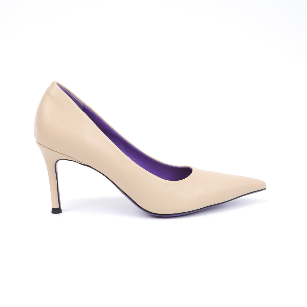 ELVESSIA 902-2 Khaki pointed-toe pumps