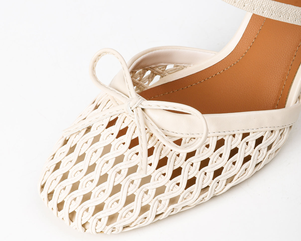 Bow & Open-Weave Upper