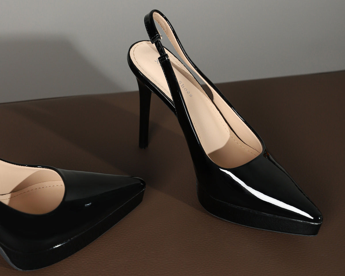 Glossy Patent Pointed Toe